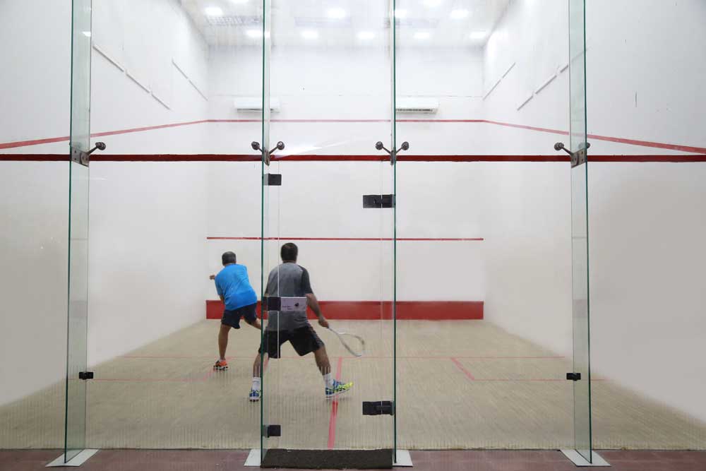 Squash Court Repair / Painting Specialists Services Global Coating